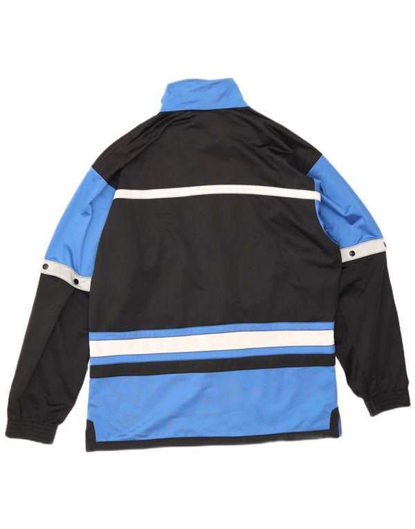 Lotto Mens Graphic Tracksuit Top Jacket UK 40/42 Large Black Colourblock