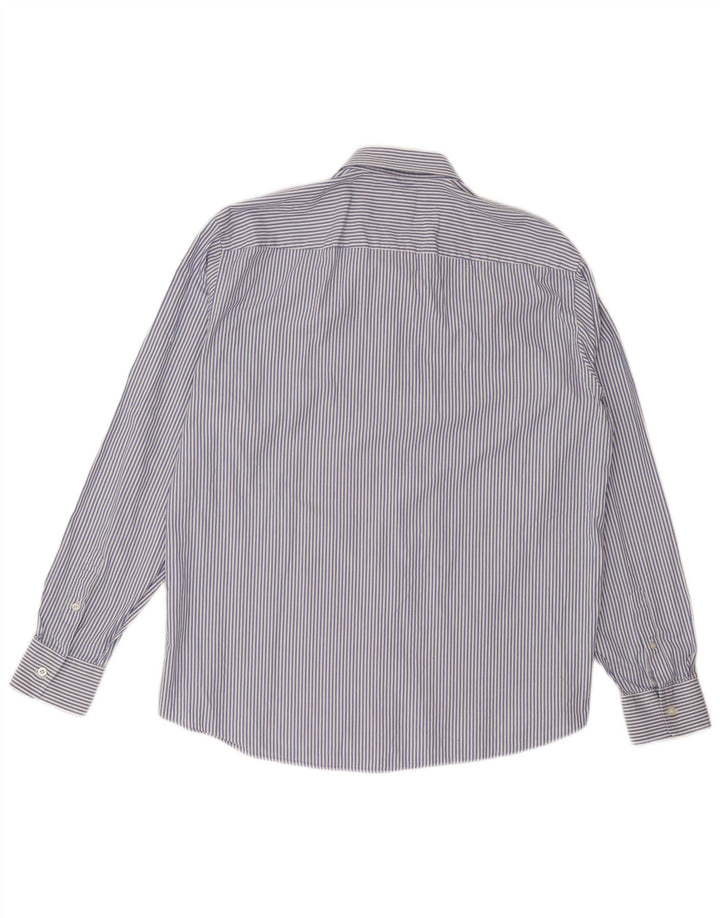 North Sails Mens Regular Fit Shirt XL Blue Pinstripe Cotton