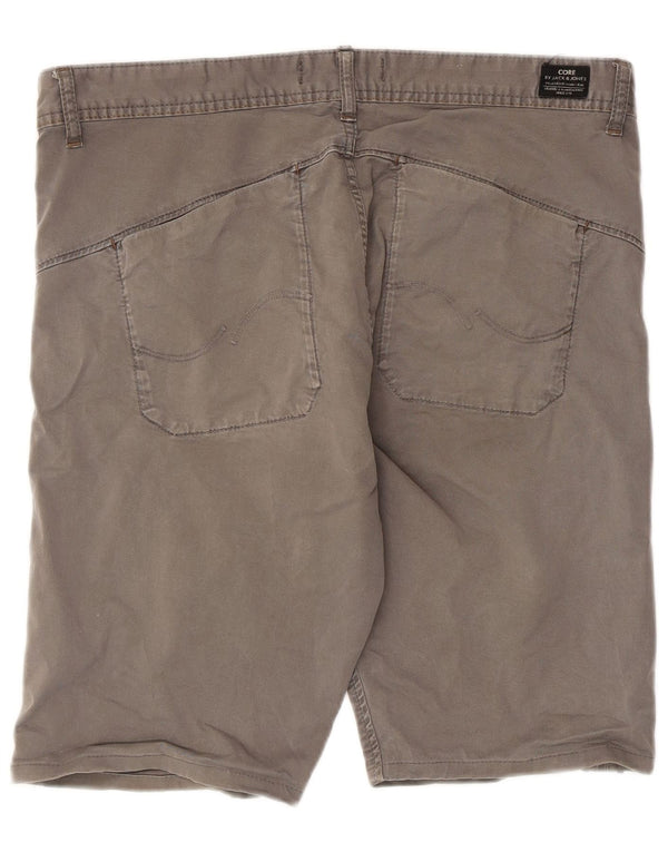Jack & Jones Mens Chino Shorts W34 Large Grey Cotton