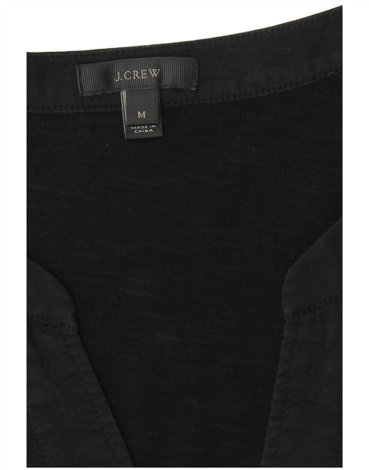 J. Crew Womens 3/4 Sleeve Tunic Dress UK 14 Medium Black Cotton