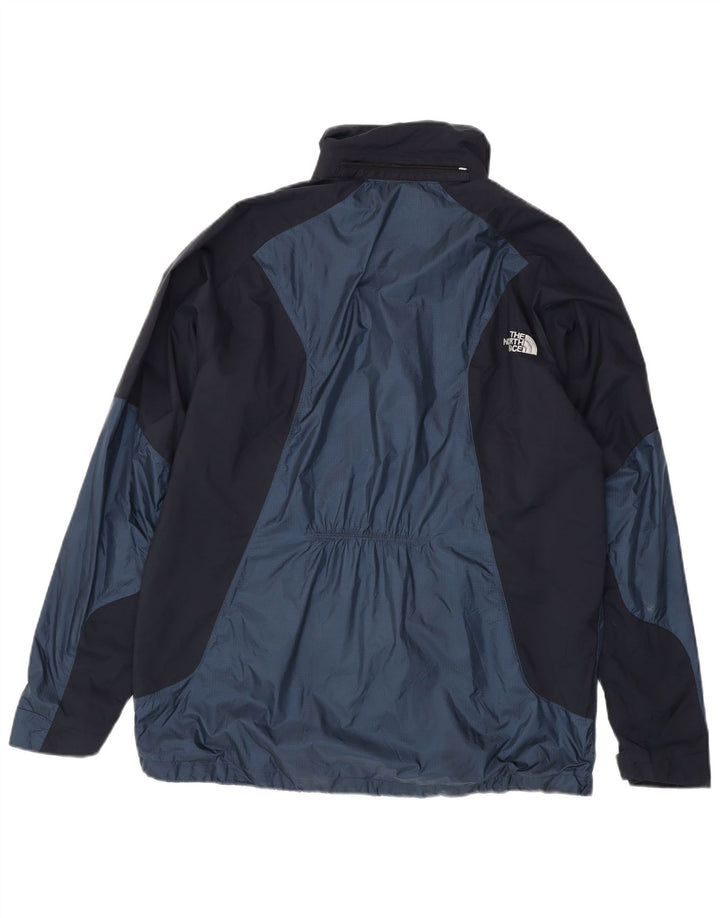 The North Face Mens Rain Jacket UK 38 Medium Navy Blue Colourblock