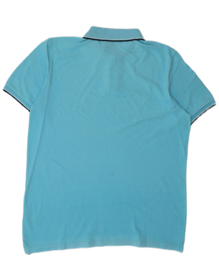 Lee Mens Regular Fit Polo Shirt Large Blue Cotton