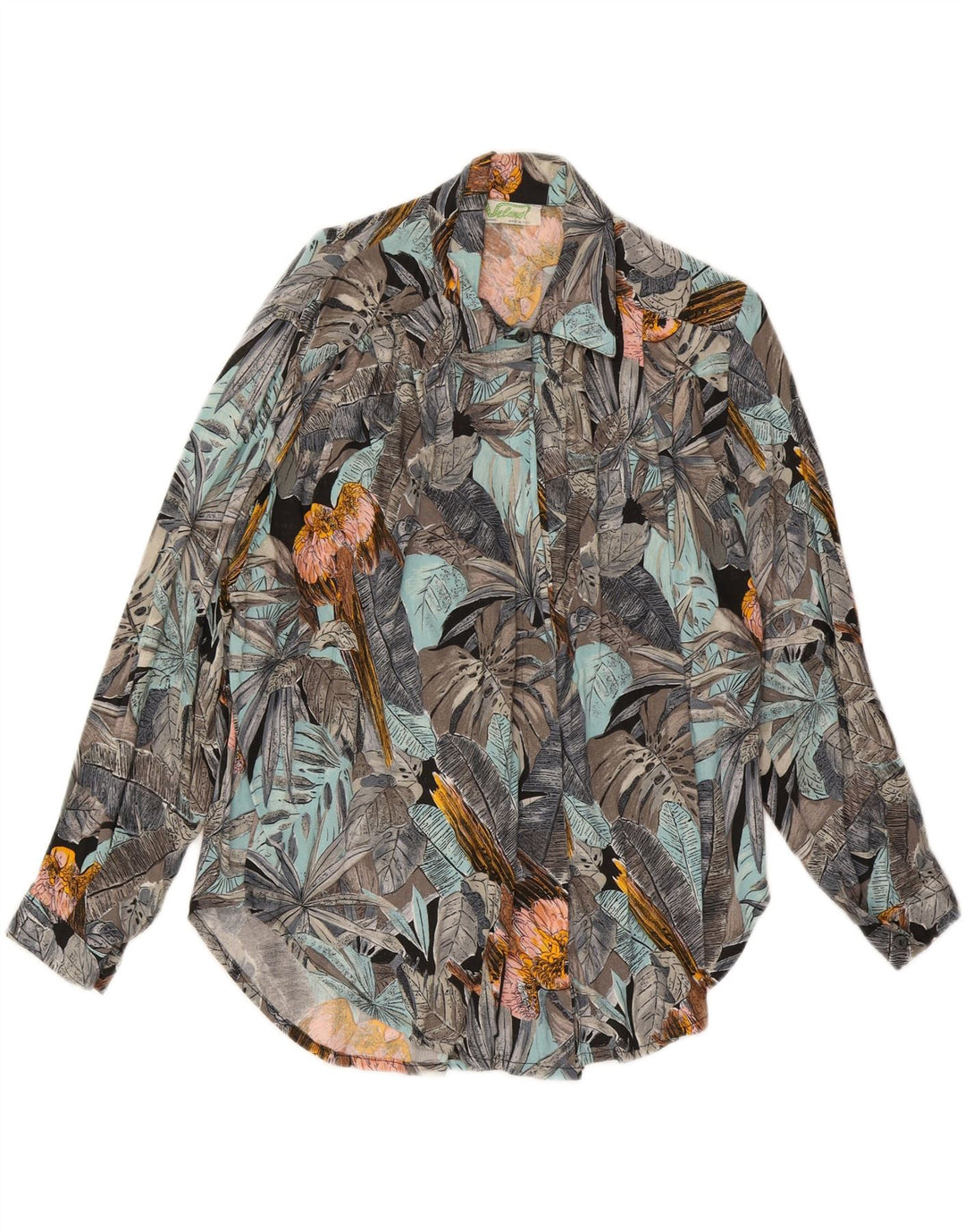 VELENO Womens Shirt Blouse UK 20 2XL Multicoloured Floral Viscose