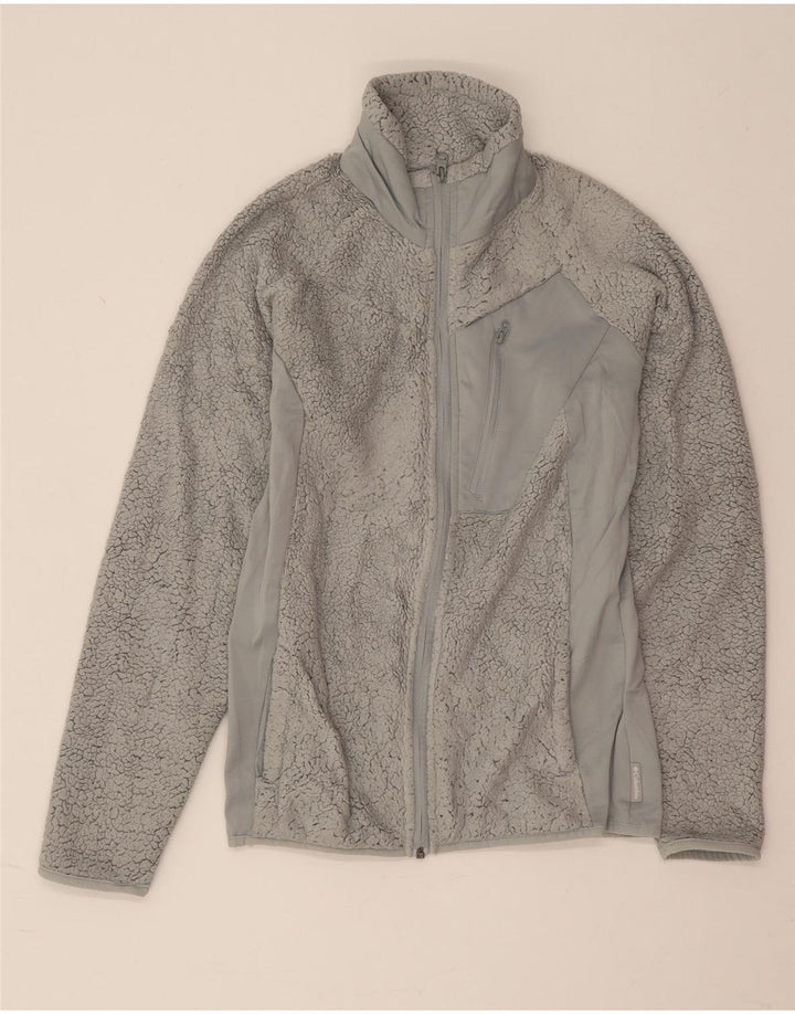 Columbia Womens Fleece Jacket UK 10 Small Grey Polyester
