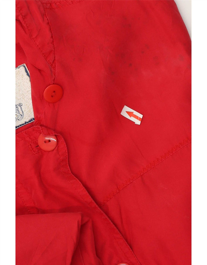 Brugi Womens Oversized Utility Jacket UK 14 Medium Red Silk