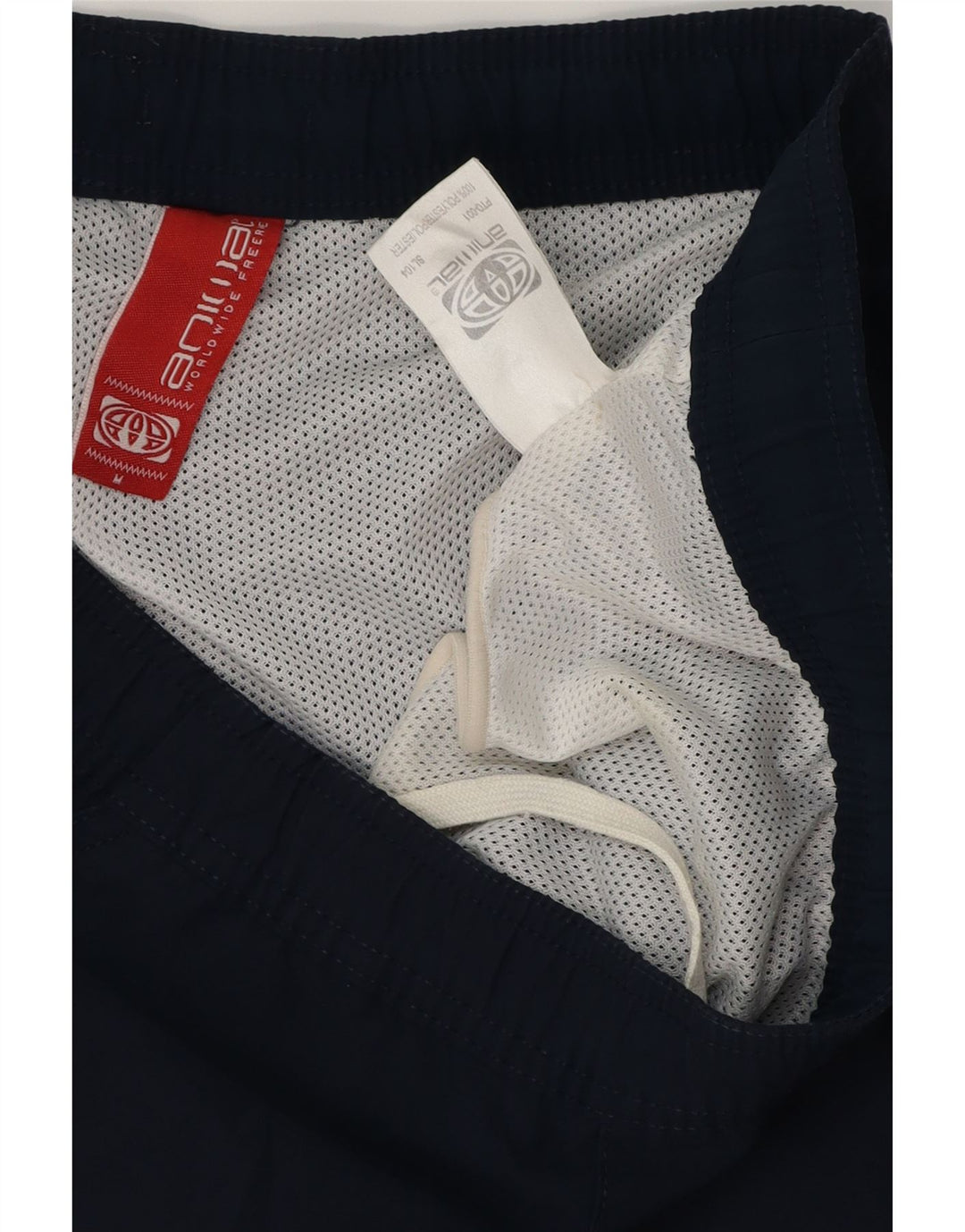 ANIMAL Mens Graphic Swimming Shorts Medium  Navy Blue Polyester