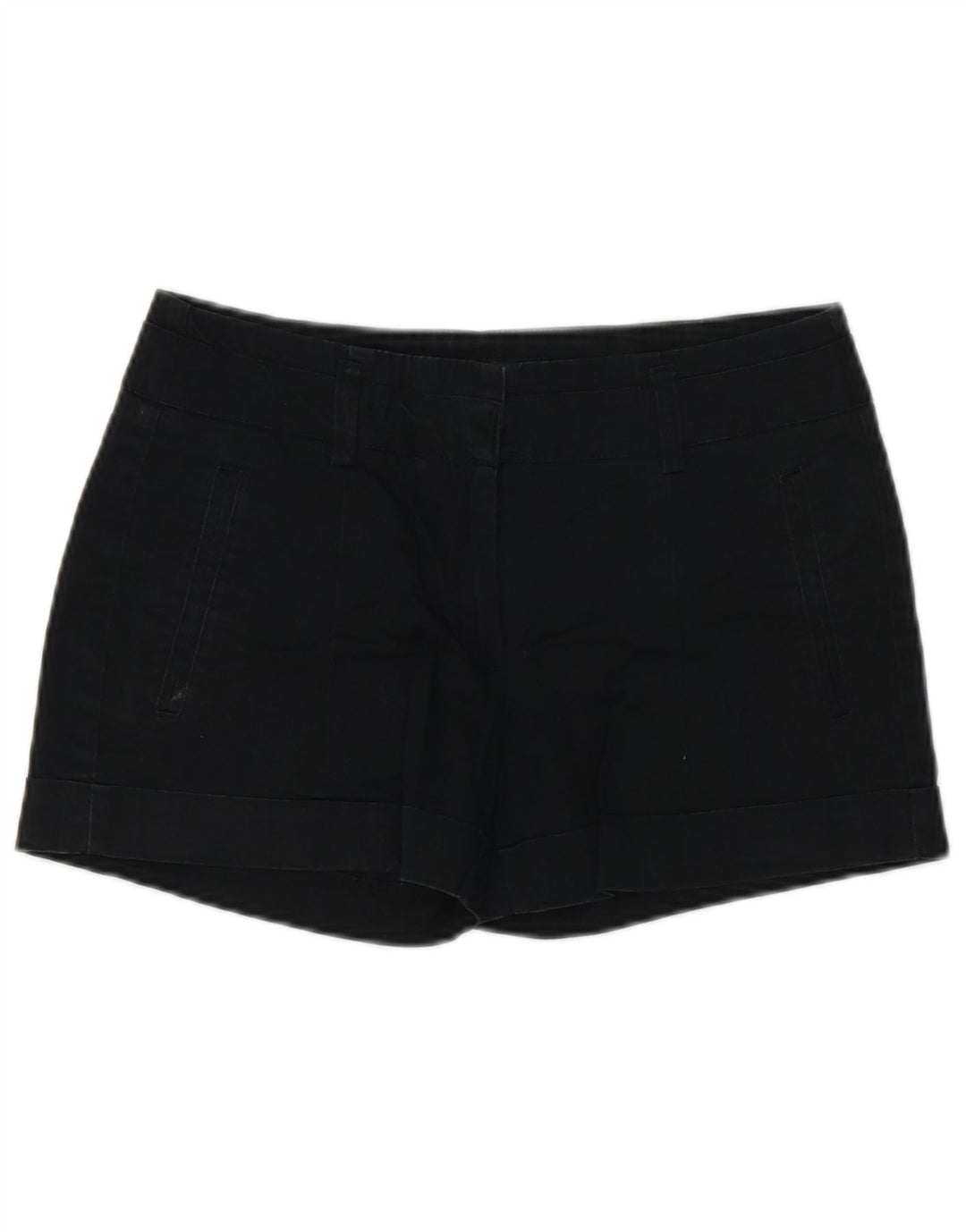 Zara Womens Chino Shorts Small W26 Black Cotton
