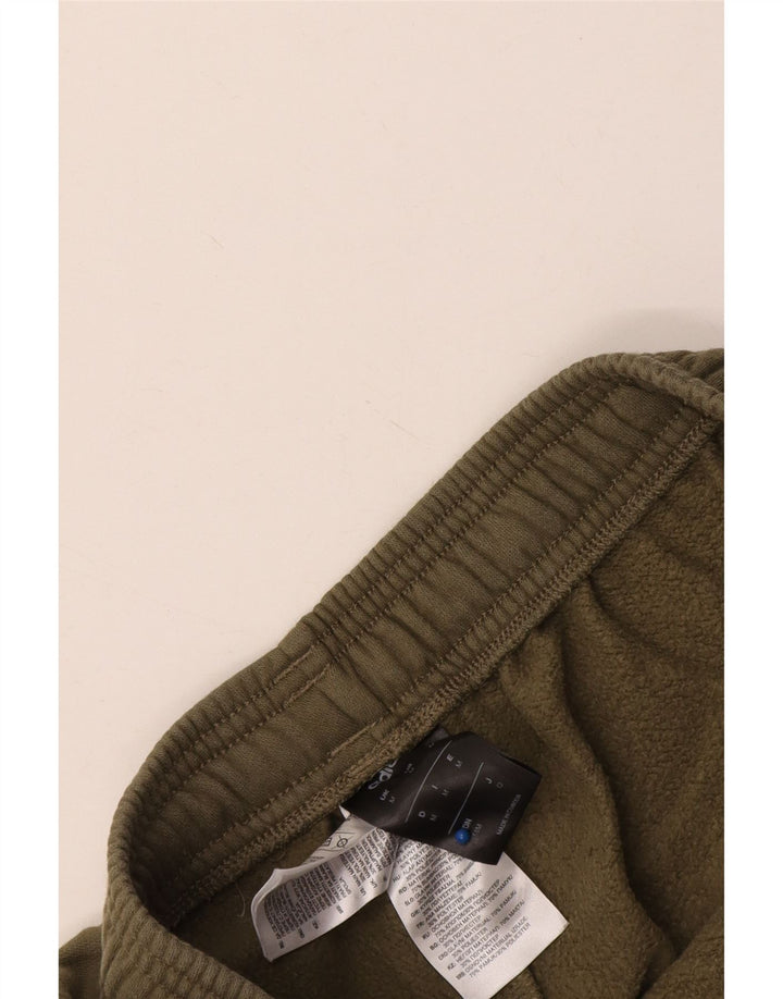 Adidas Mens Graphic Tracksuit Trousers Medium Khaki Cotton