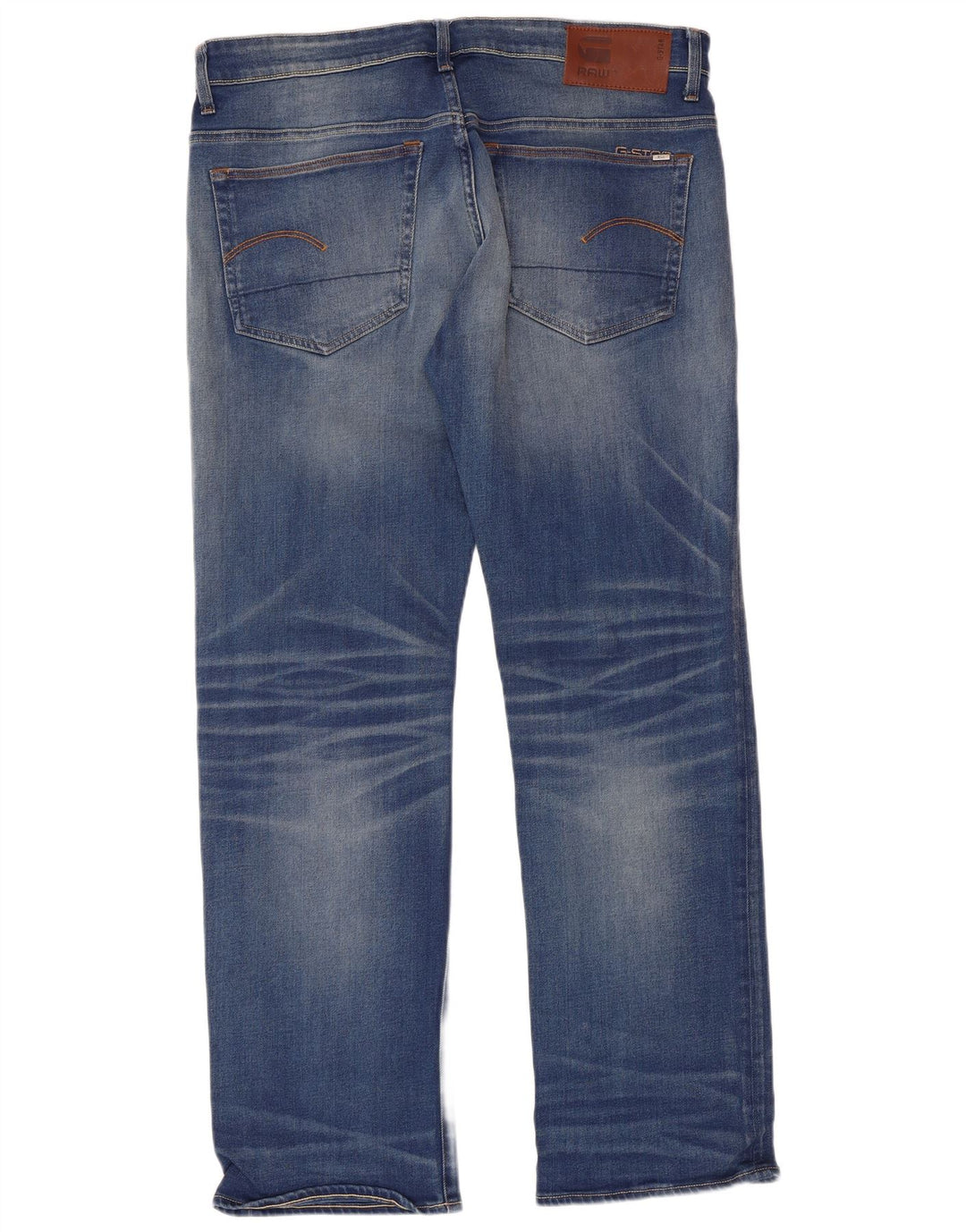 G-STAR Mens 3301 Straight Jeans W35 L32  Blue Cotton