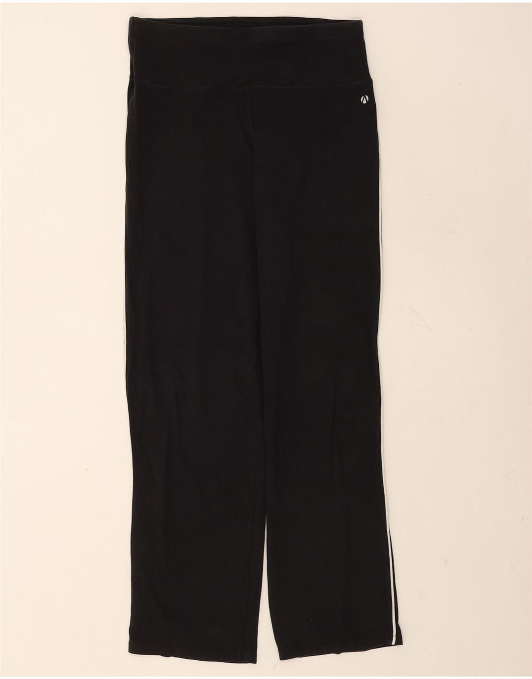 Marks & Spencer Womens Tracksuit Trousers UK 12 Medium Black Cotton