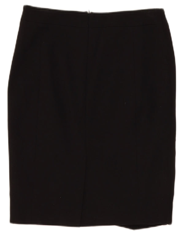 Karen Millen Womens Pencil Skirt UK 10 Small W28 Black Colourblock Viscose