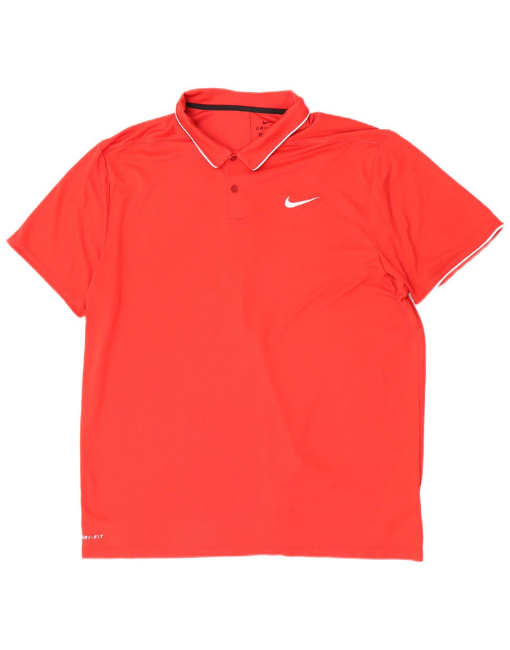 Nike Mens Regular Fit Polo Shirt 2XL Red Polyester