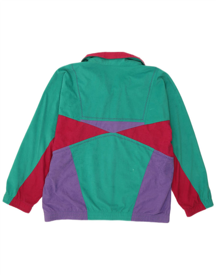 Lotto Womens Tracksuit Top Jacket XL Multicoloured Colourblock Retro