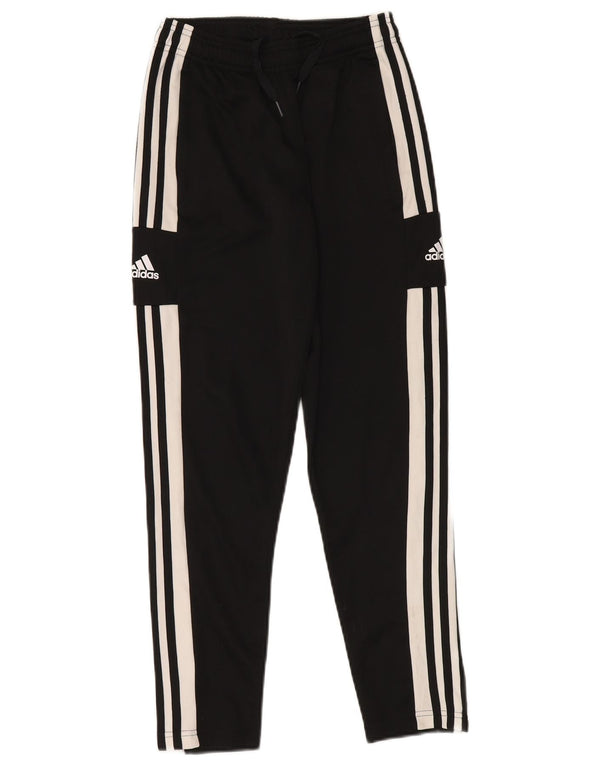 ADIDAS Boys Primegreen Tracksuit Trousers 11-12 Years  Black Colourblock