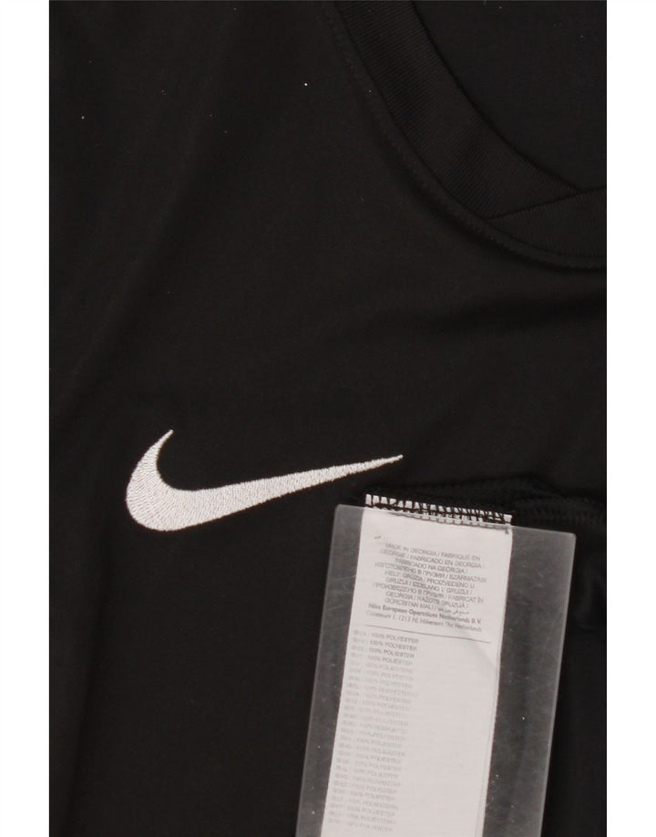 NIKE Mens T-Shirt Top Small Black Polyester