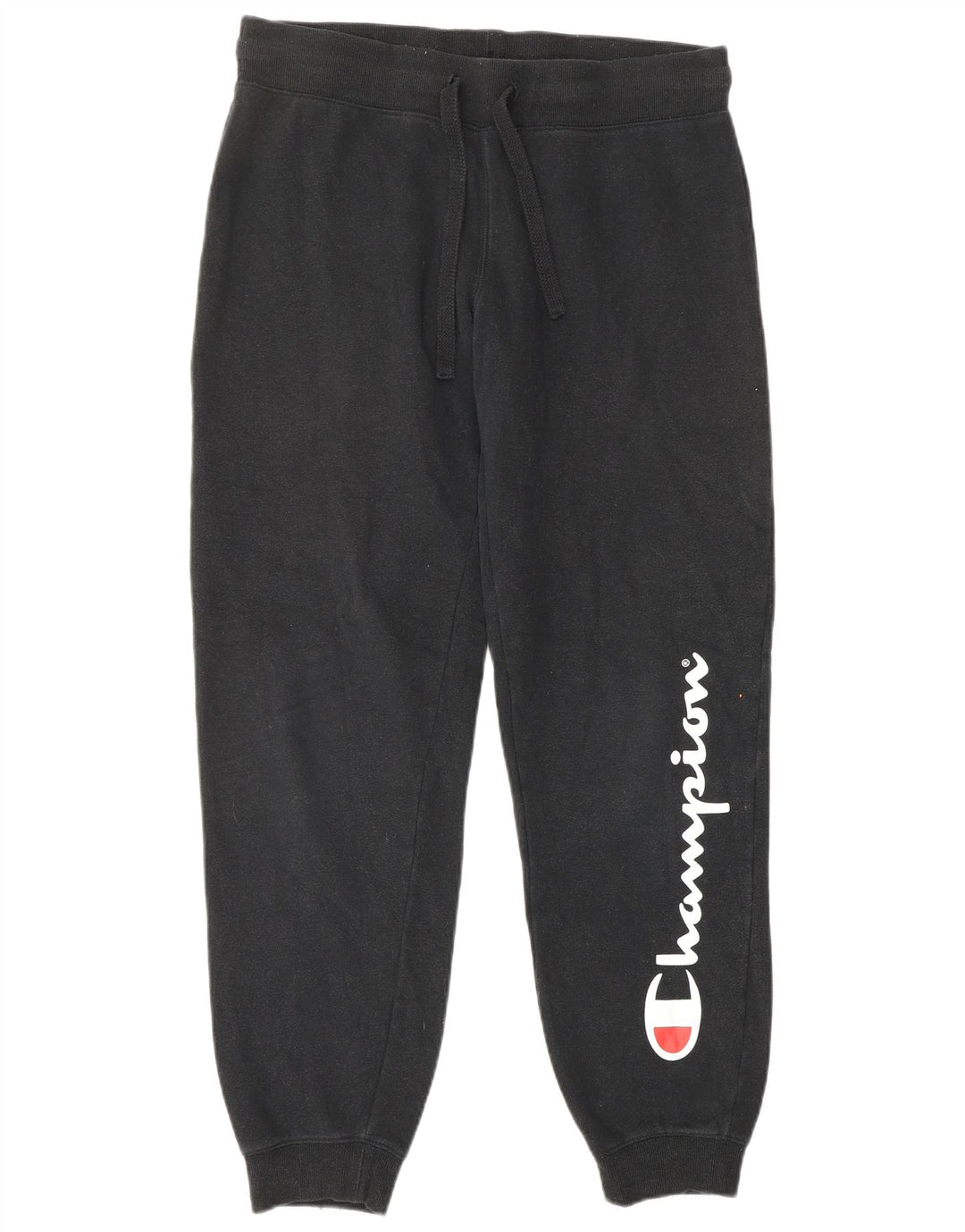 CHAMPION Womens Graphic Tracksuit Trousers Joggers UK 14 Medium  Black
