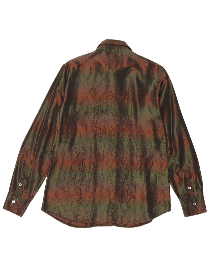 Il Marchese Coccapani Womens Shirt UK 12 Medium Multicoloured Striped
