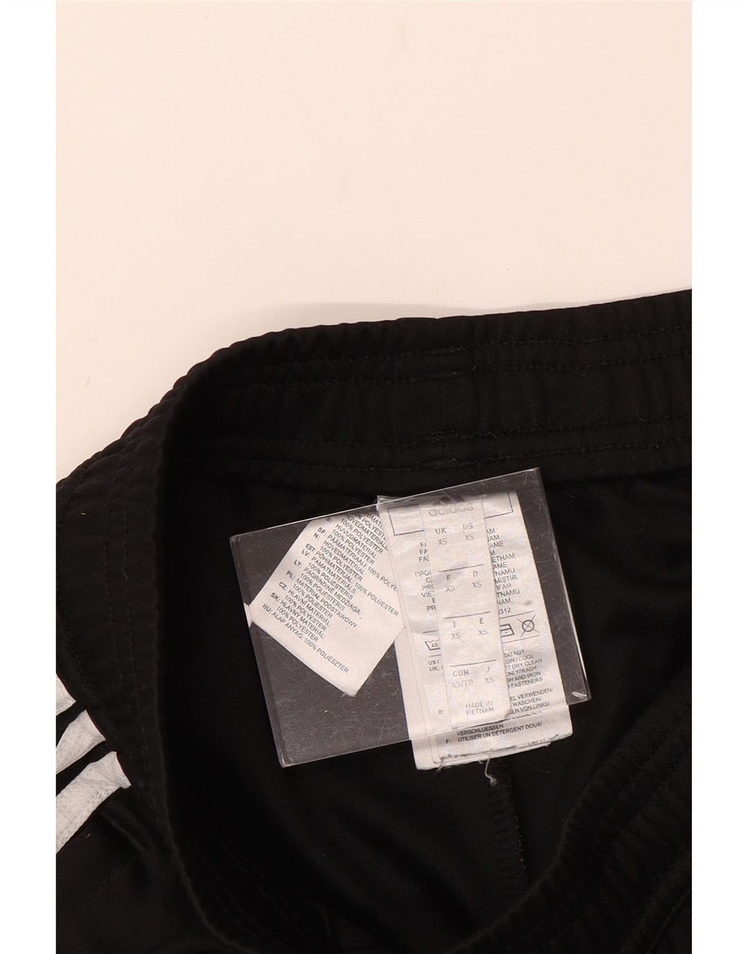 ADIDAS Womens Tracksuit Trousers UK 6 XS  Black Polyester