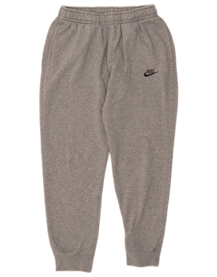 NIKE Mens Tracksuit Trousers Joggers Medium W30 L27 Grey Cotton