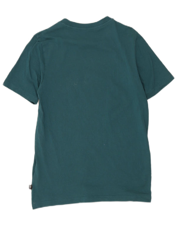 Puma Mens Graphic T-Shirt Top Small Green Cotton