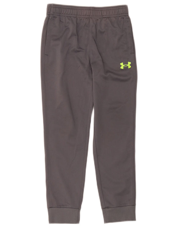 Under Armour Girls Graphic Tracksuit Trousers Joggers 6-7 Years Grey