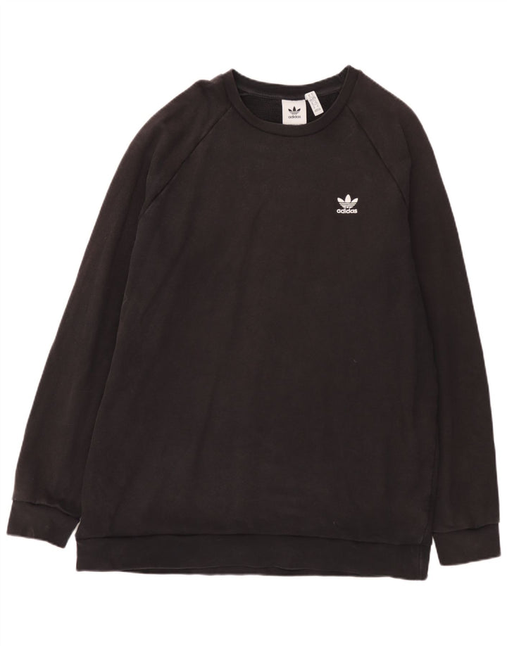 Adidas Mens Sweatshirt Jumper XL Black Cotton