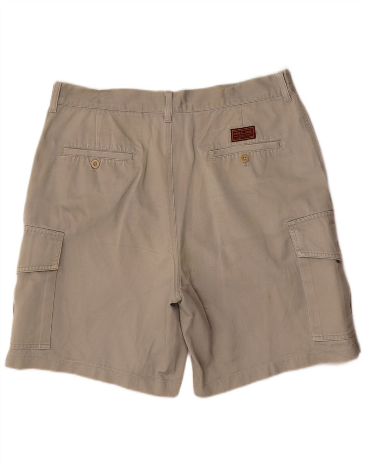 Rifle Mens Cargo Shorts W36 Large  Grey Cotton
