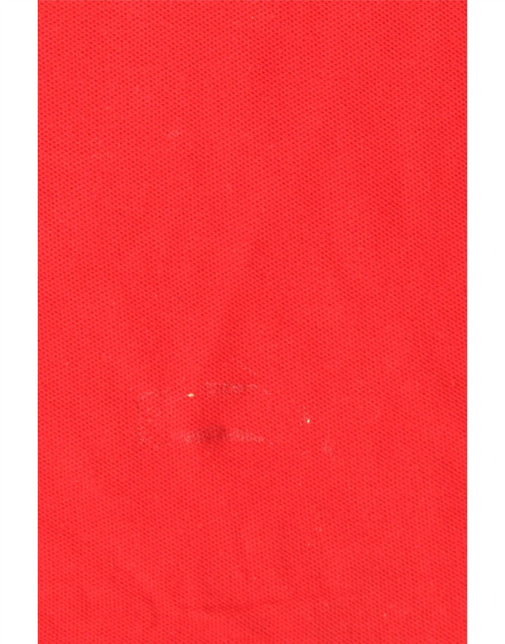 NIKE Mens Polo Shirt Medium Red Cotton