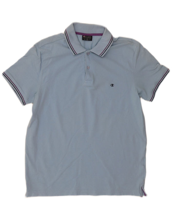 Champion Mens Polo Shirt Large Blue
