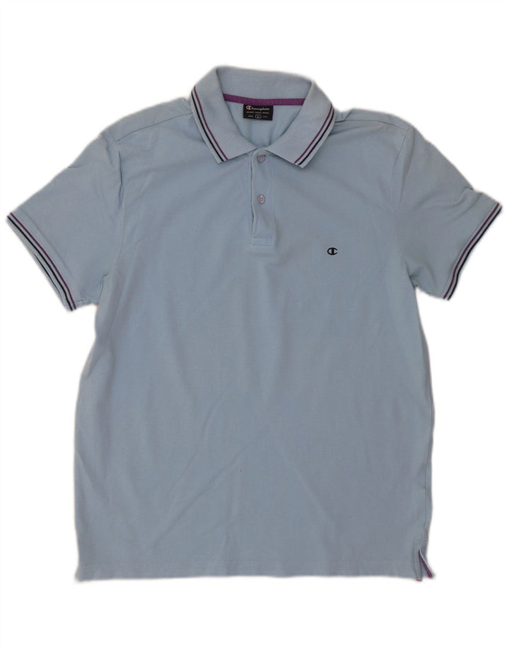 Champion Mens Polo Shirt Large Blue