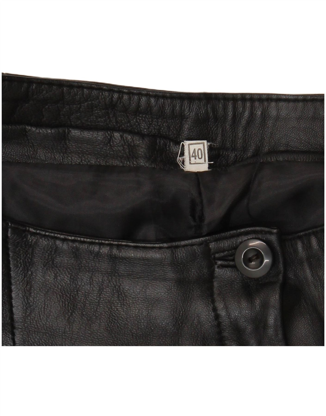 VINTAGE Womens Bootcut Casual Trousers EU 40 Medium W30 L31 Black