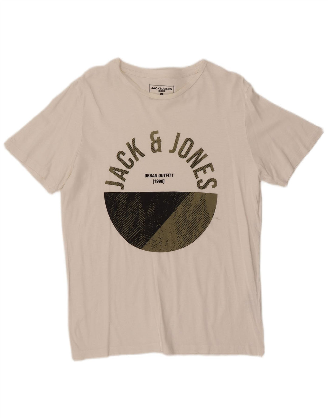 JACK & JONES Mens Core Graphic T-Shirt Top Small White