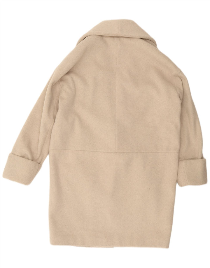 MINT VELVET Womens Oversized Overcoat UK 6 XS Beige Polyester