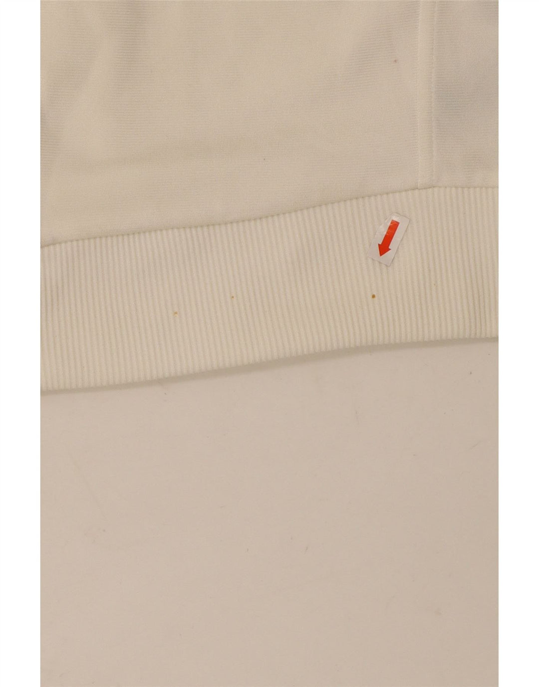 ADIDAS Womens Tracksuit Top Jacket UK 16 Large Off White Polyester