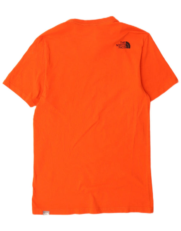 The North Face Mens Graphic T-Shirt Top Small Orange Cotton