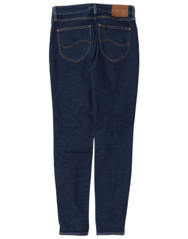 Lee Womens Scarlett High Rise Skinny Jeans W29 L31 Navy Blue Cotton