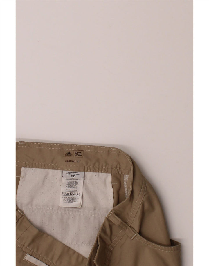 ADIDAS Womens Climalite Casual Shorts W32 Large  Beige Polyester Vintage Adidas and Second-Hand Adidas from Messina Hembry 