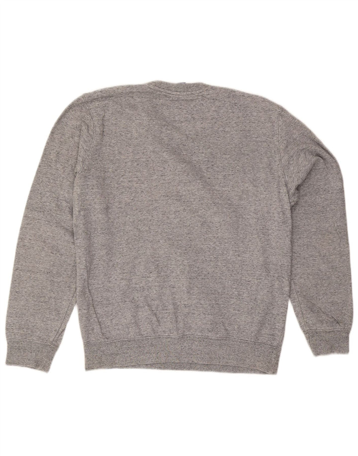 Champion Mens Graphic Sweatshirt Jumper Medium Grey Flecked Cotton