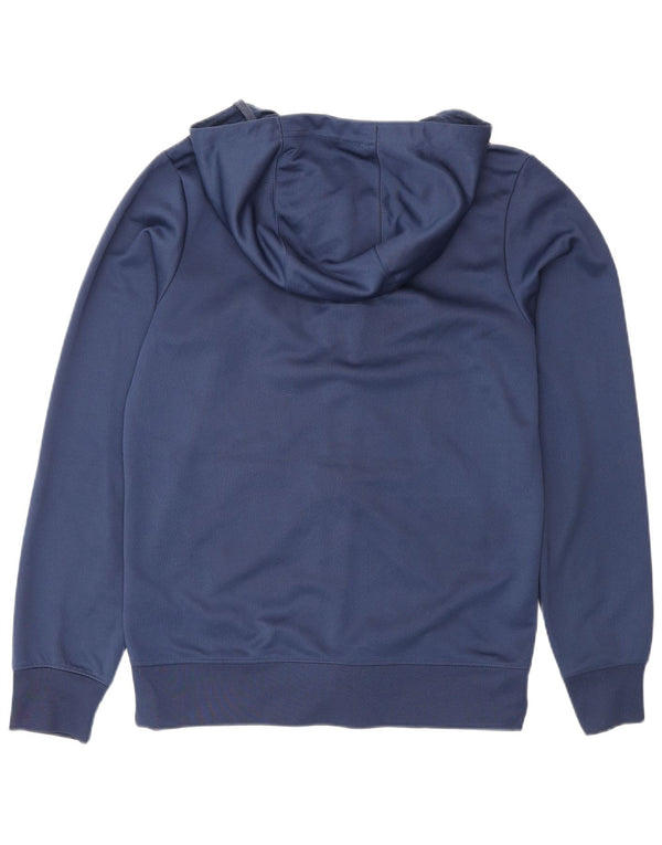 Nike Mens Standard Fit Zip Hoodie Sweater Small Navy Blue Polyester Sports