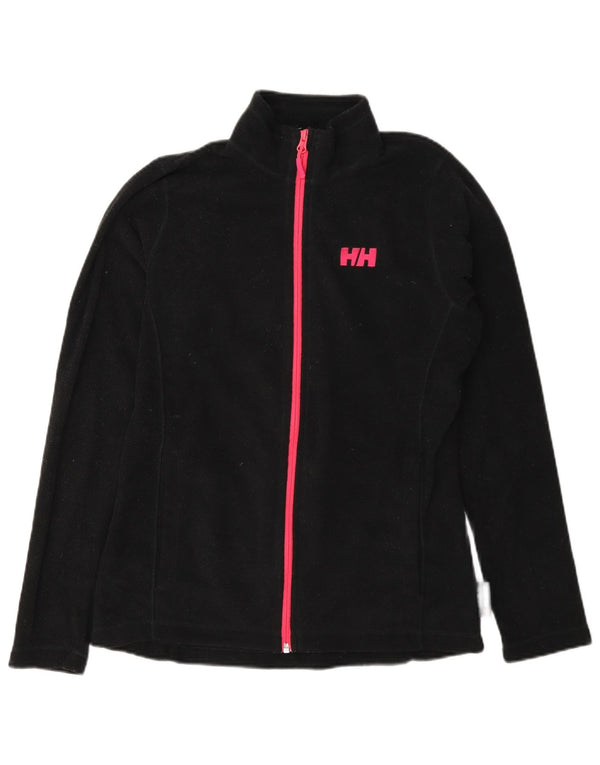 Helly Hansen Womens Fleece Jacket UK 16 Large Black Polyester