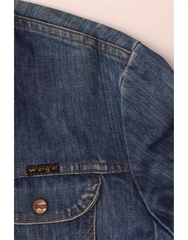 Wrangler Mens Denim Jacket UK 38 Medium Blue