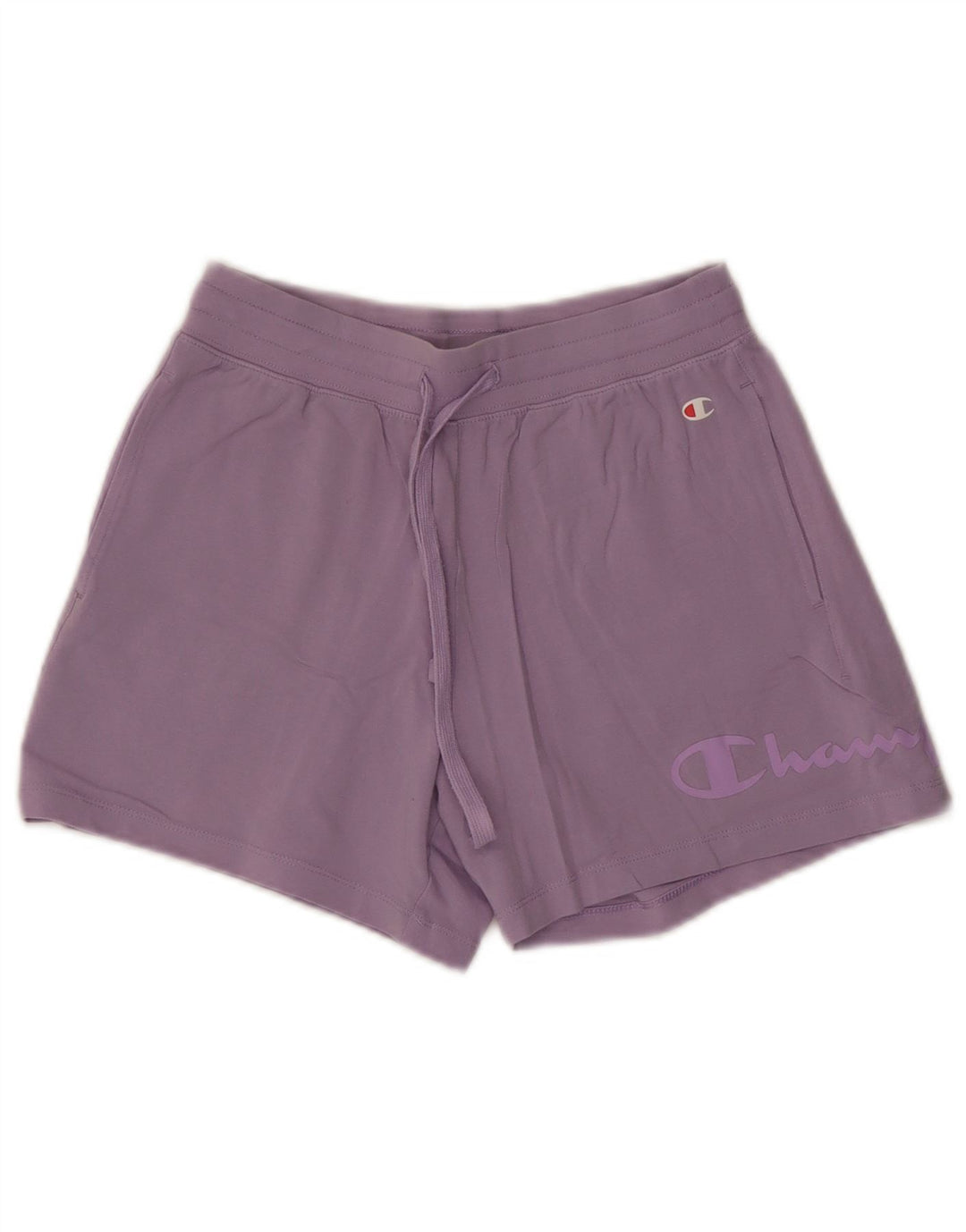CHAMPION Womens Graphic Sport Shorts UK 4 XS  Purple Cotton