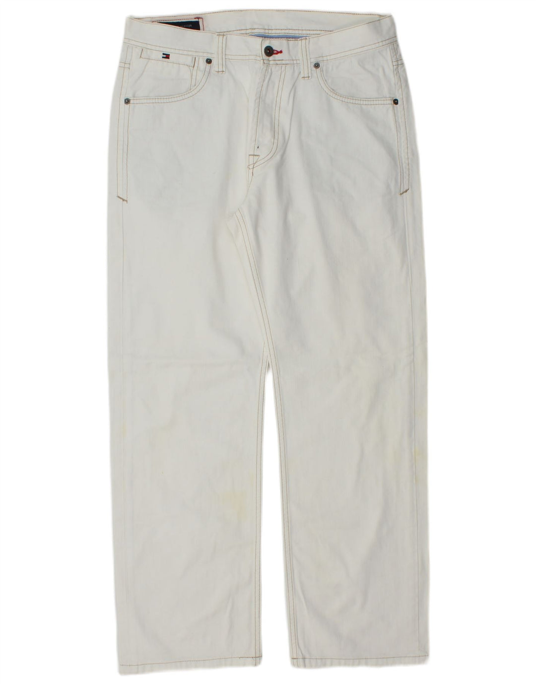 TOMMY HILFIGER Mens Straight Jeans W34 L29 Blue Cotton