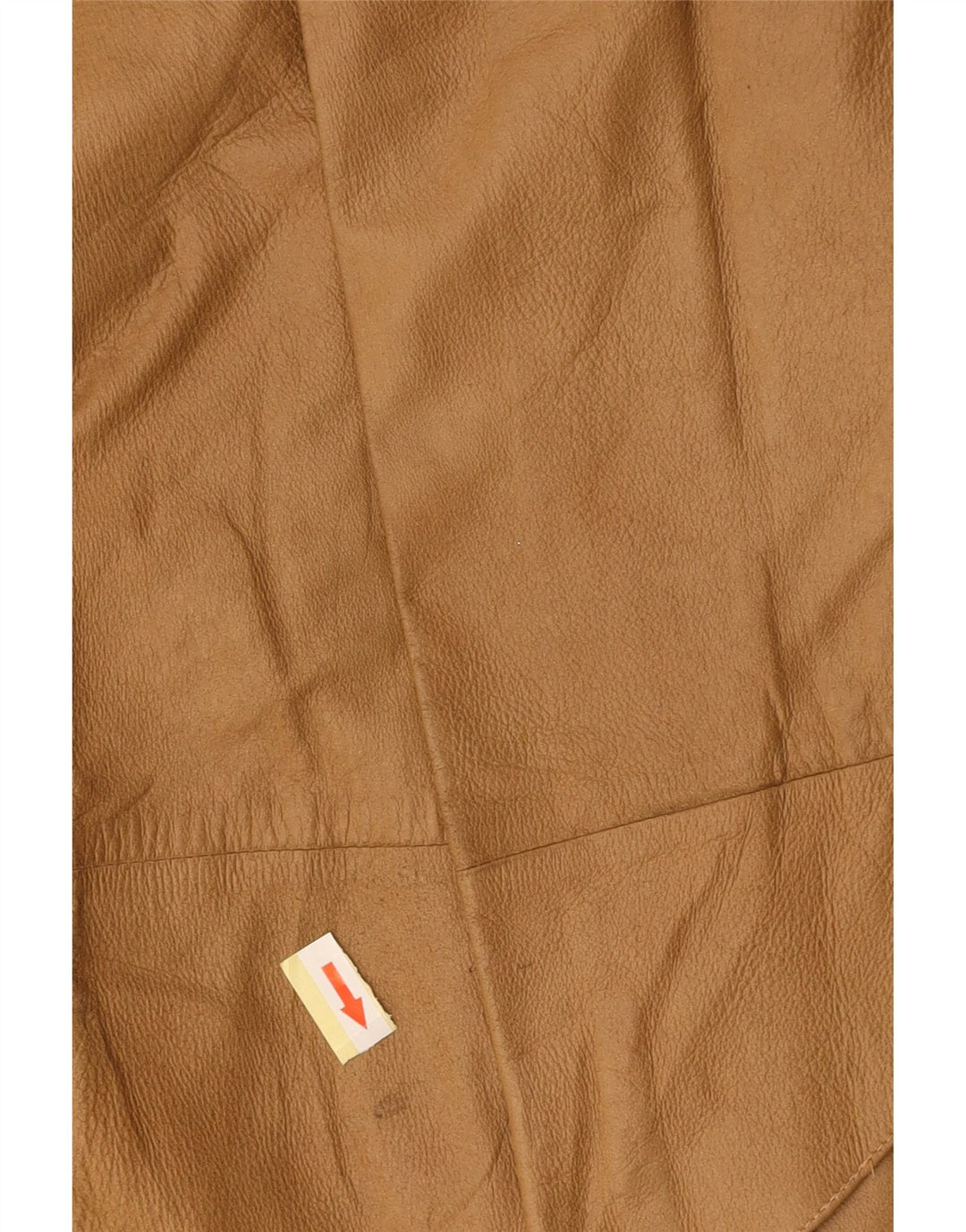 VINTAGE Womens High Waist Leather Skirt IT 42 Medium W26  Brown