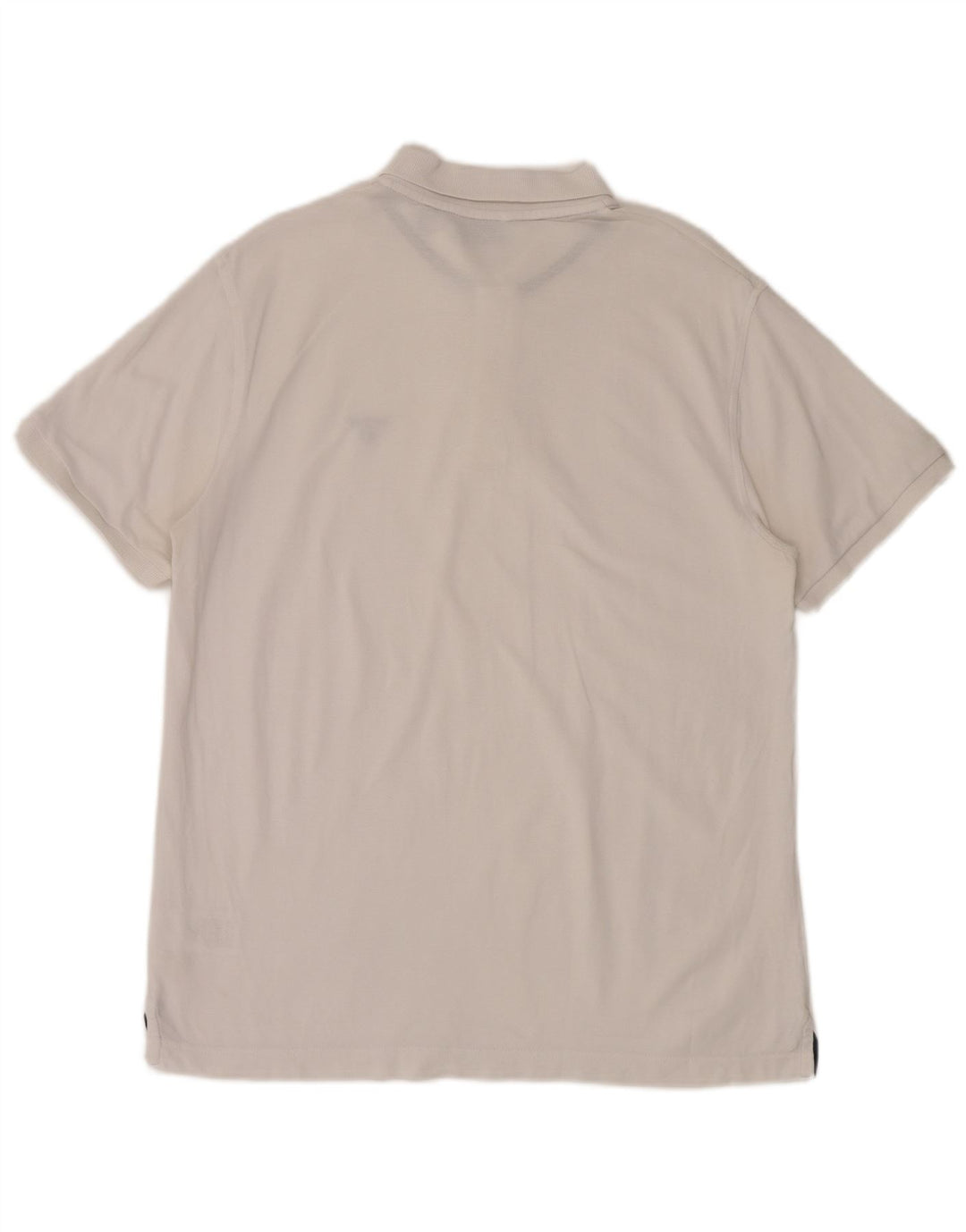 Gant Mens Polo Shirt Large White Cotton