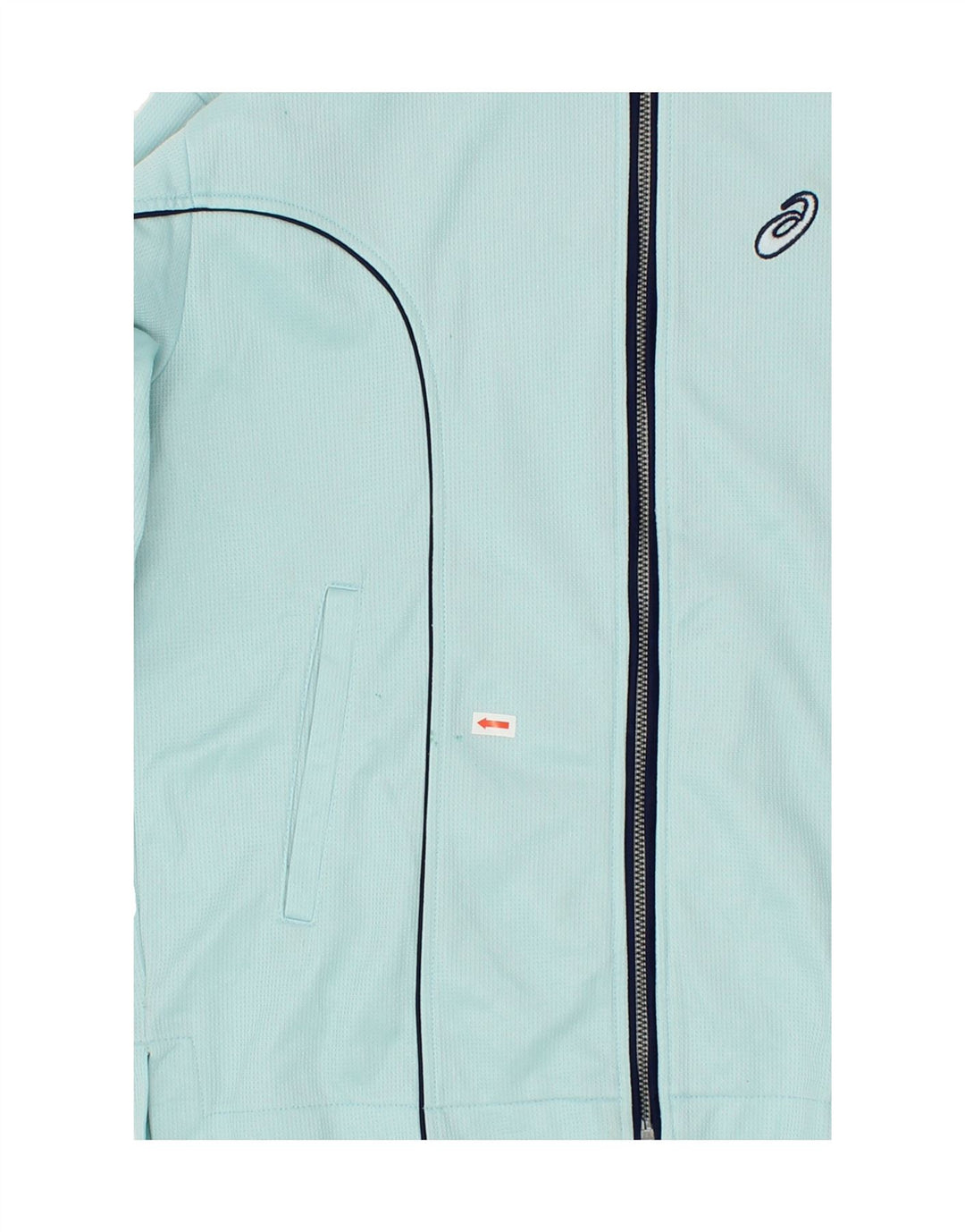 ASICS Boys Tracksuit Top Jacket 14-15 Years Blue Vintage Asics and Second-Hand Asics from Messina Hembry 