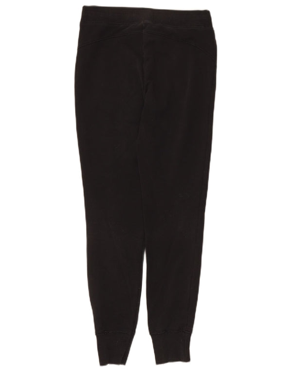 Hollister Womens Graphic Tracksuit Trousers Joggers UK 6 XS Black Cotton