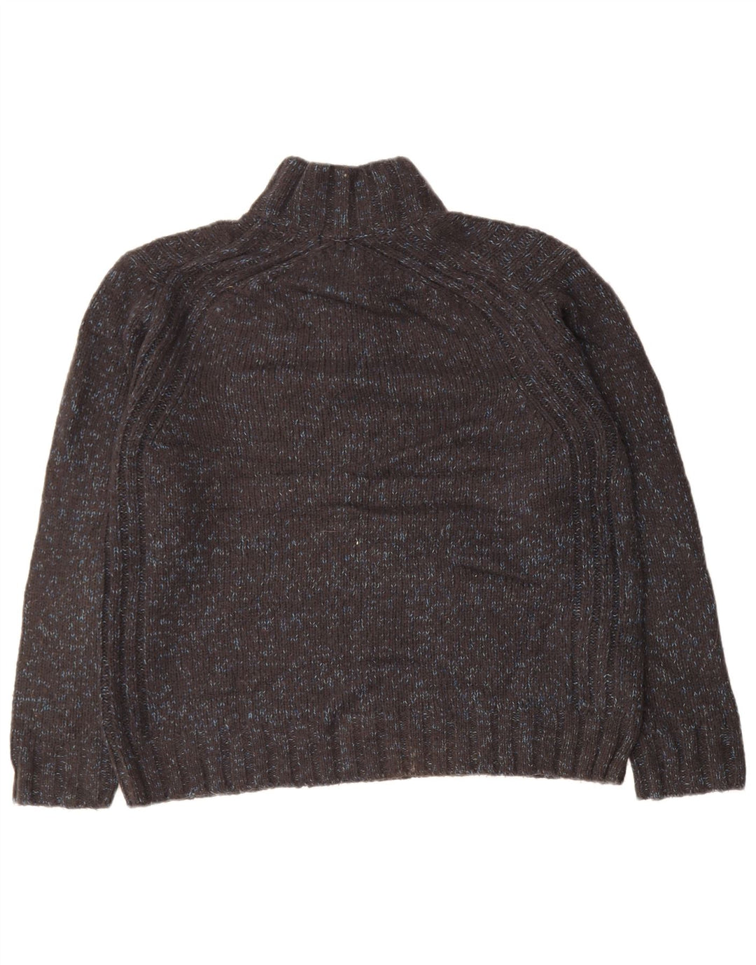 MARKS & SPENCER Mens Blue Harbour Zip Neck Jumper Sweater Large Navy Blue