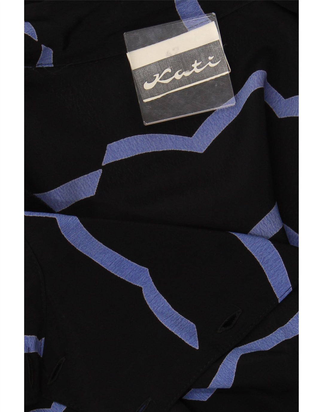 VINTAGE Womens 3/4 Sleeve Maxi Dress IT 42 Medium Black Striped Viscose