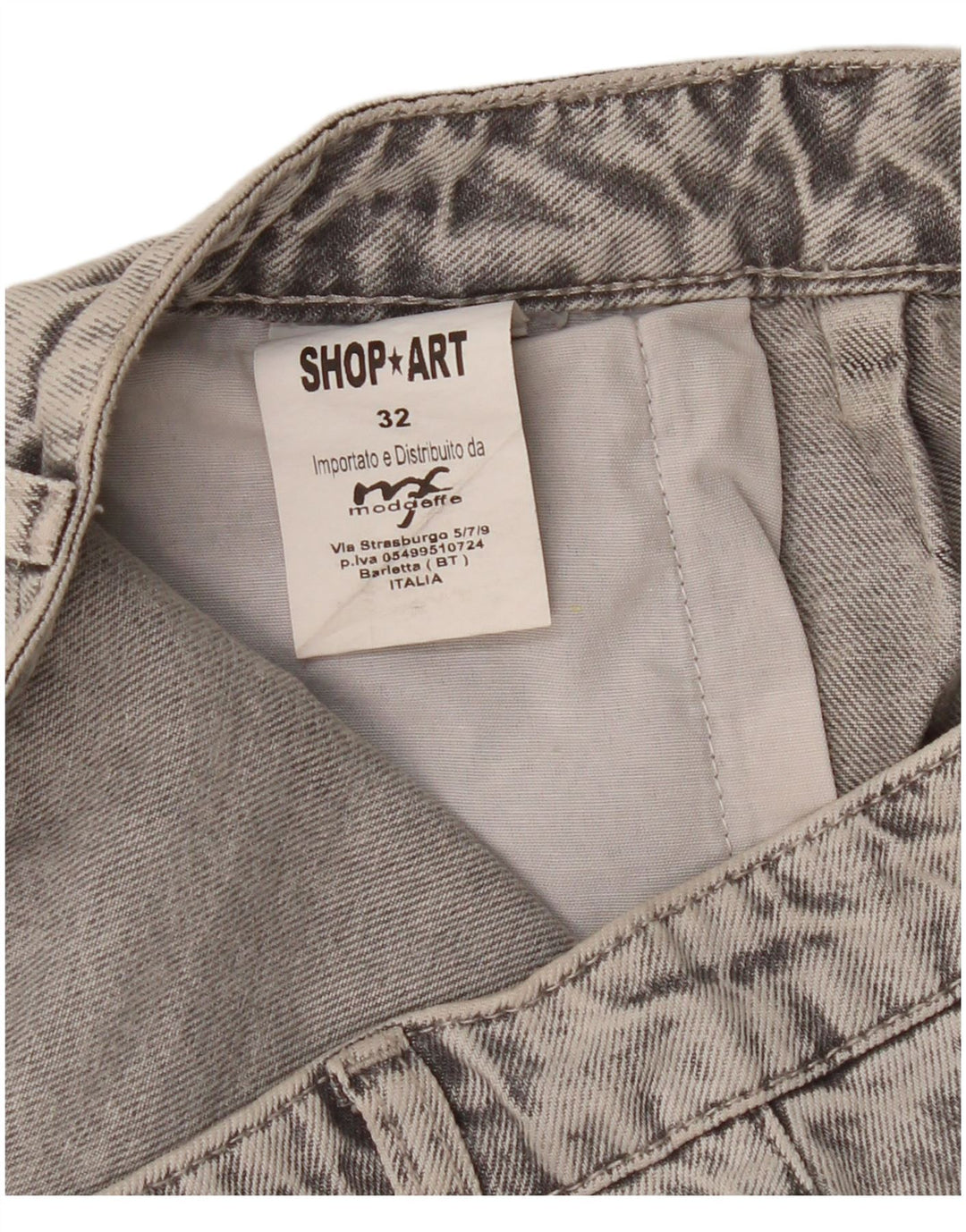 Vintage Womens Loose Jeans W32 L27 Grey Cotton